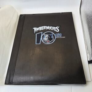 Minnesota Timberwolves 10th Anniversary Wilsons Leather Padfolio Folder